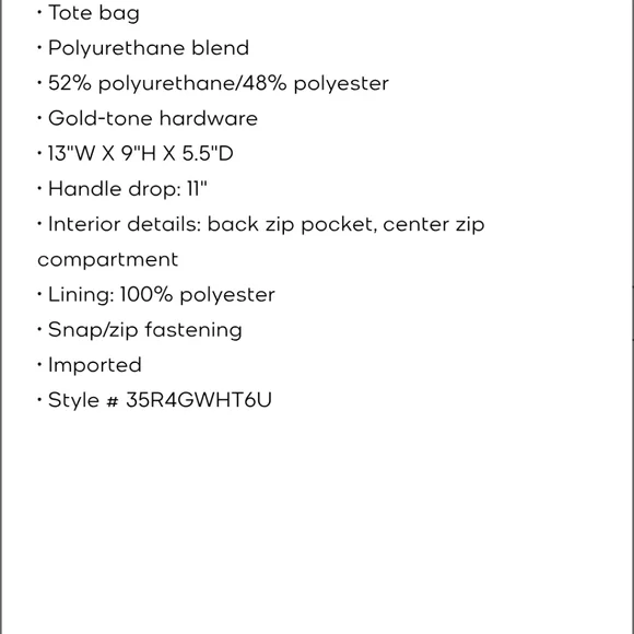 Michael Kors Whitney Tote in Oxblood with Gold Chain - Picture 11 of 11